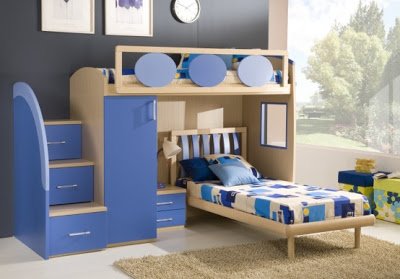 سرير معلق بطابقين يصلح لأطفال البنات والأولاد