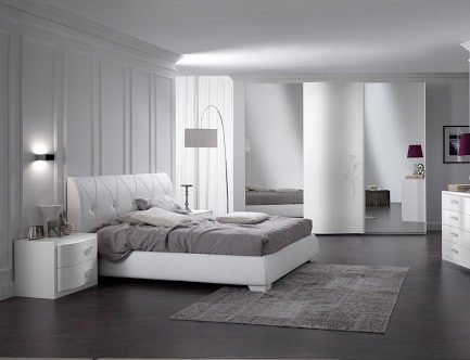 غرف نوم ايطالي بيضاء
