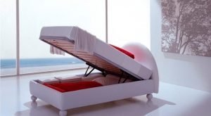 سرير نوم مفرد ذات آلية الرفع