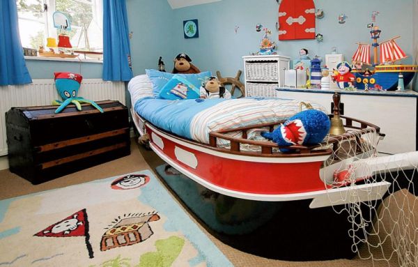 غرفة أطفال على شكل سفينة